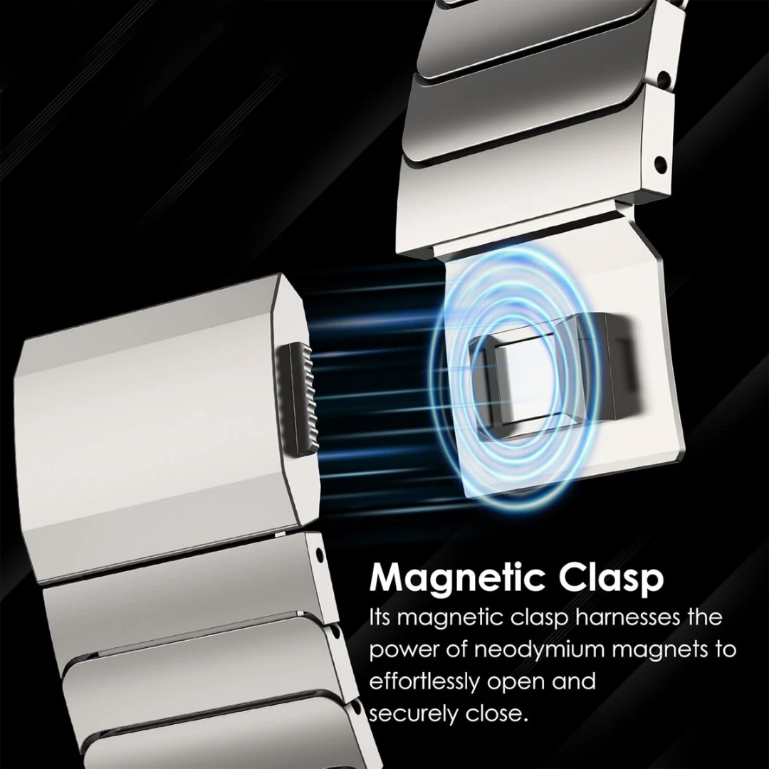 Black Luxury Magnetic Stainless Steel Band for Samsung Galaxy Watch Ultra 47mm
