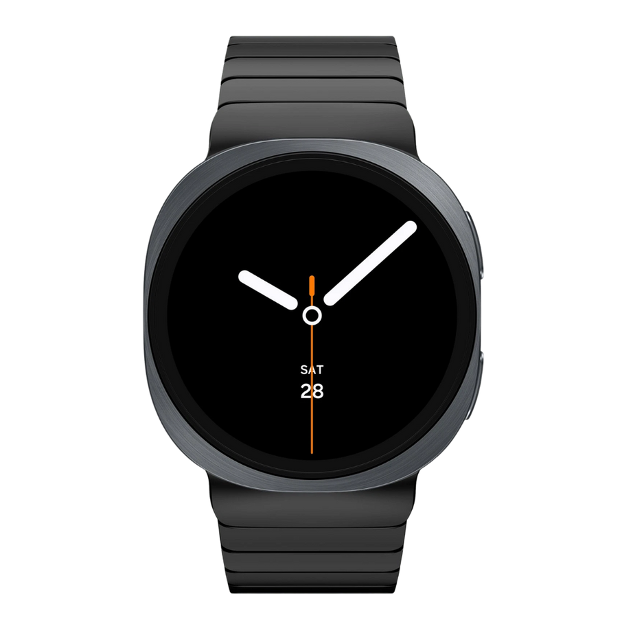 Black Luxury Stainless Steel Link Band for Samsung Galaxy Watch 8/9 – 44mm