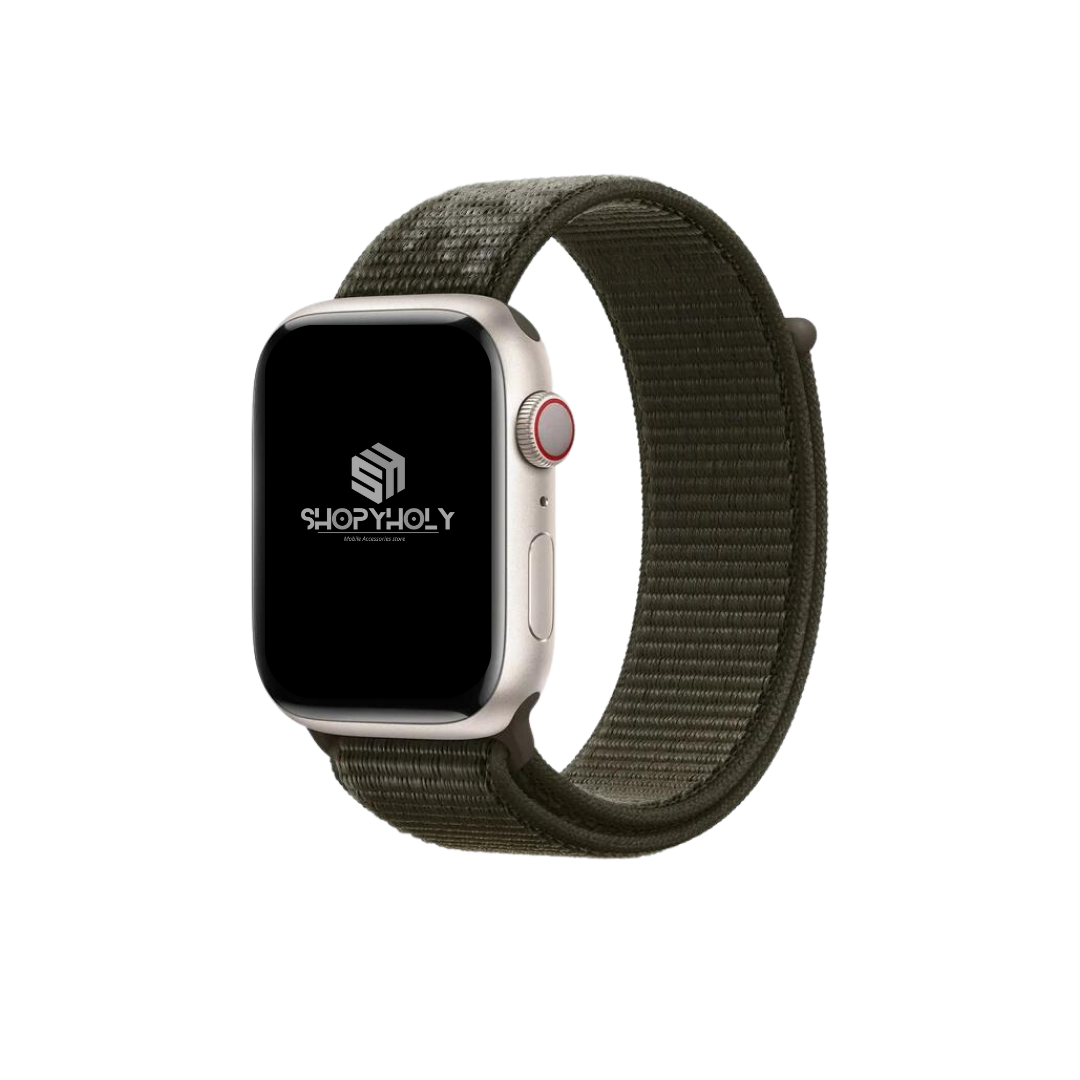Khaki Premium Nike Velcro Sports Loop By Shopyholy For iWatch