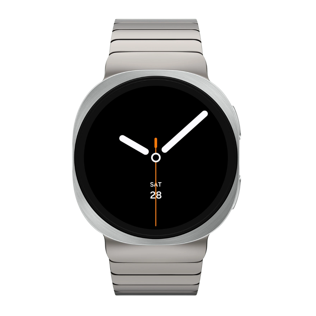 Titanium Luxury Stainless Steel Link Band for Samsung Galaxy Watch 8/9 – 44mm