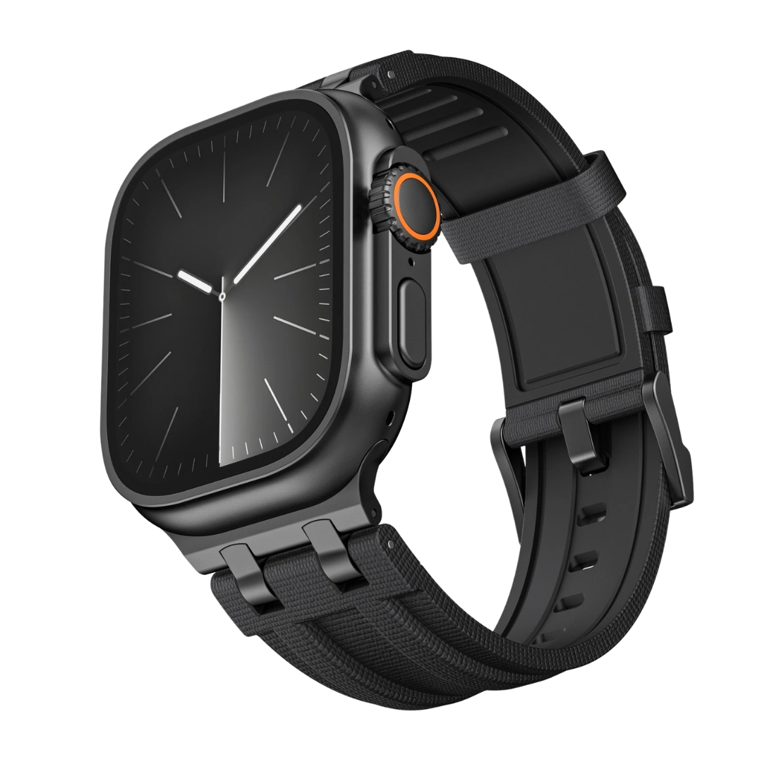 Full Luxury AP FKM Rubber Woven Bands By Shopyholy Compatible For Apple Watch