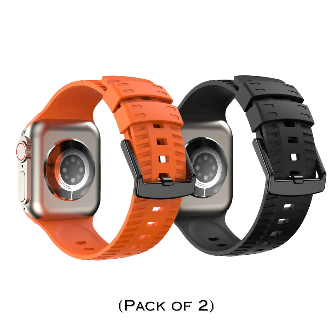 Combo Tyre Grip Style Sports Bands By Shopyholy Compatible For iWatch