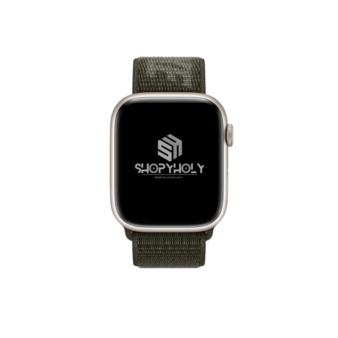 Khaki Premium Nike Velcro Sports Loop By Shopyholy For iWatch