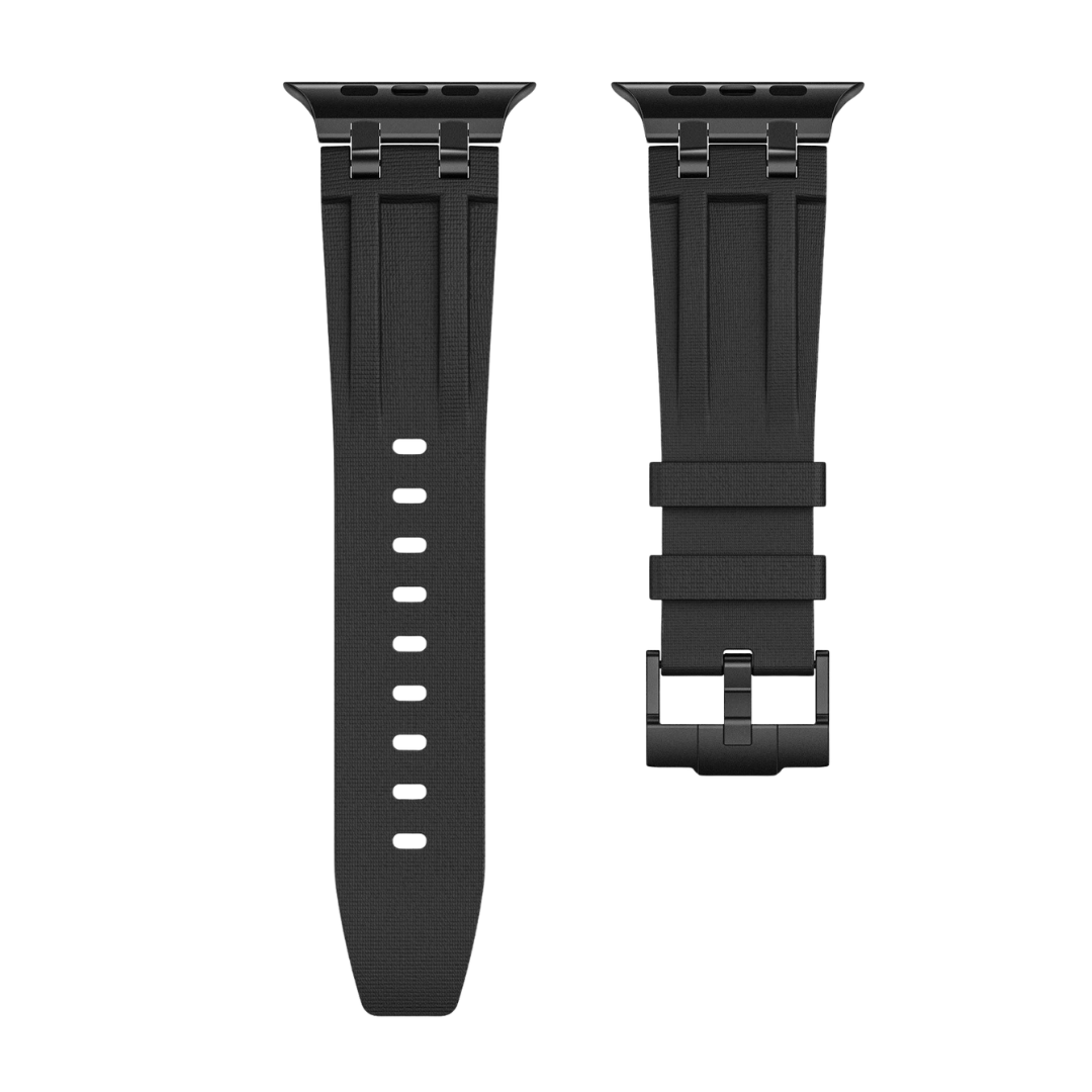 Full Luxury AP FKM Rubber Woven Bands By Shopyholy Compatible For Apple Watch