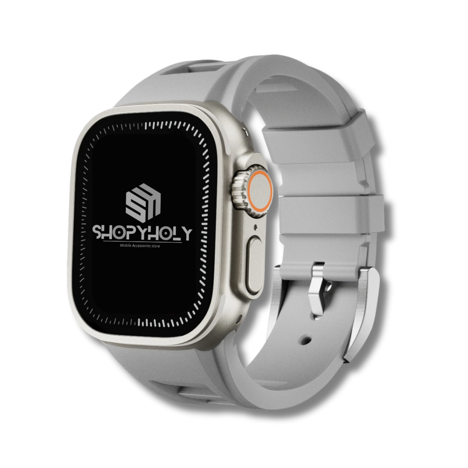 Grey Luxury Richard Miller Sports Bands By Shopyholy Comaptible For iWatch