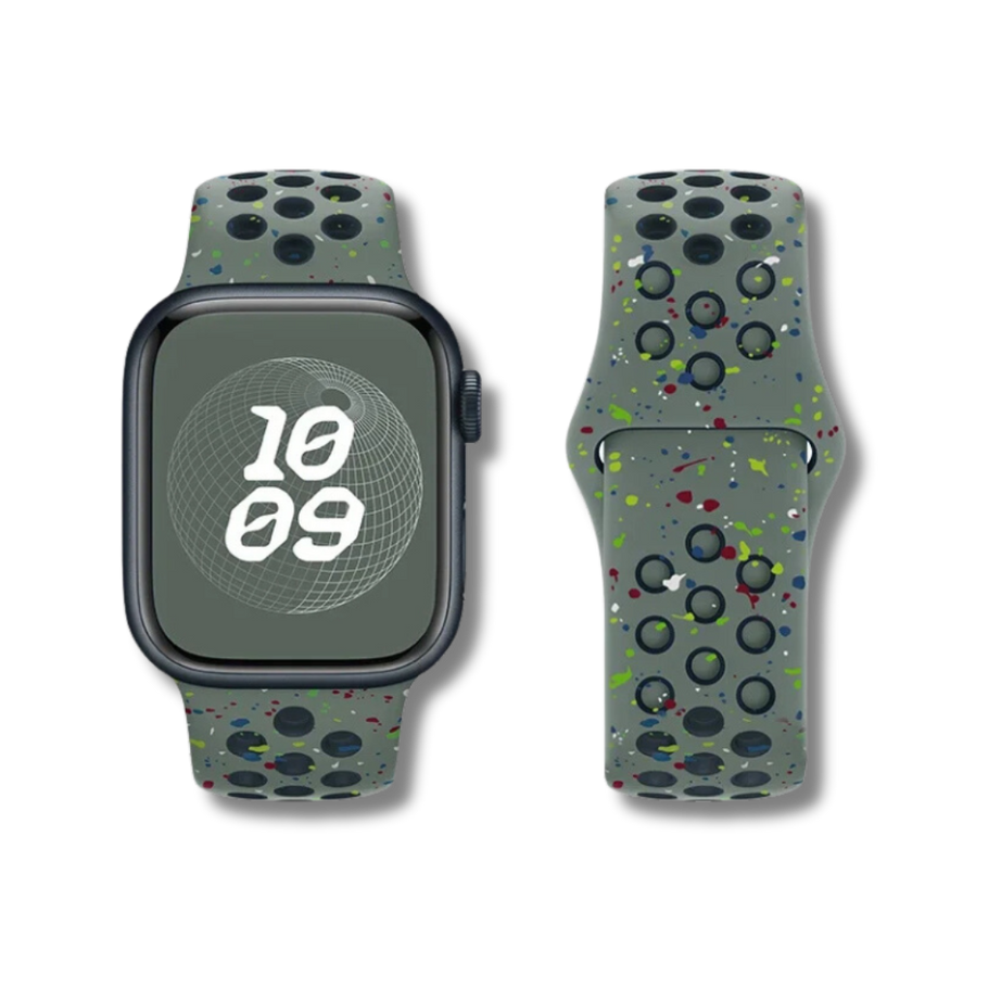 Cargo Khaki Nike Silicone Sports Band By Shopyholy Compatible For iWatch