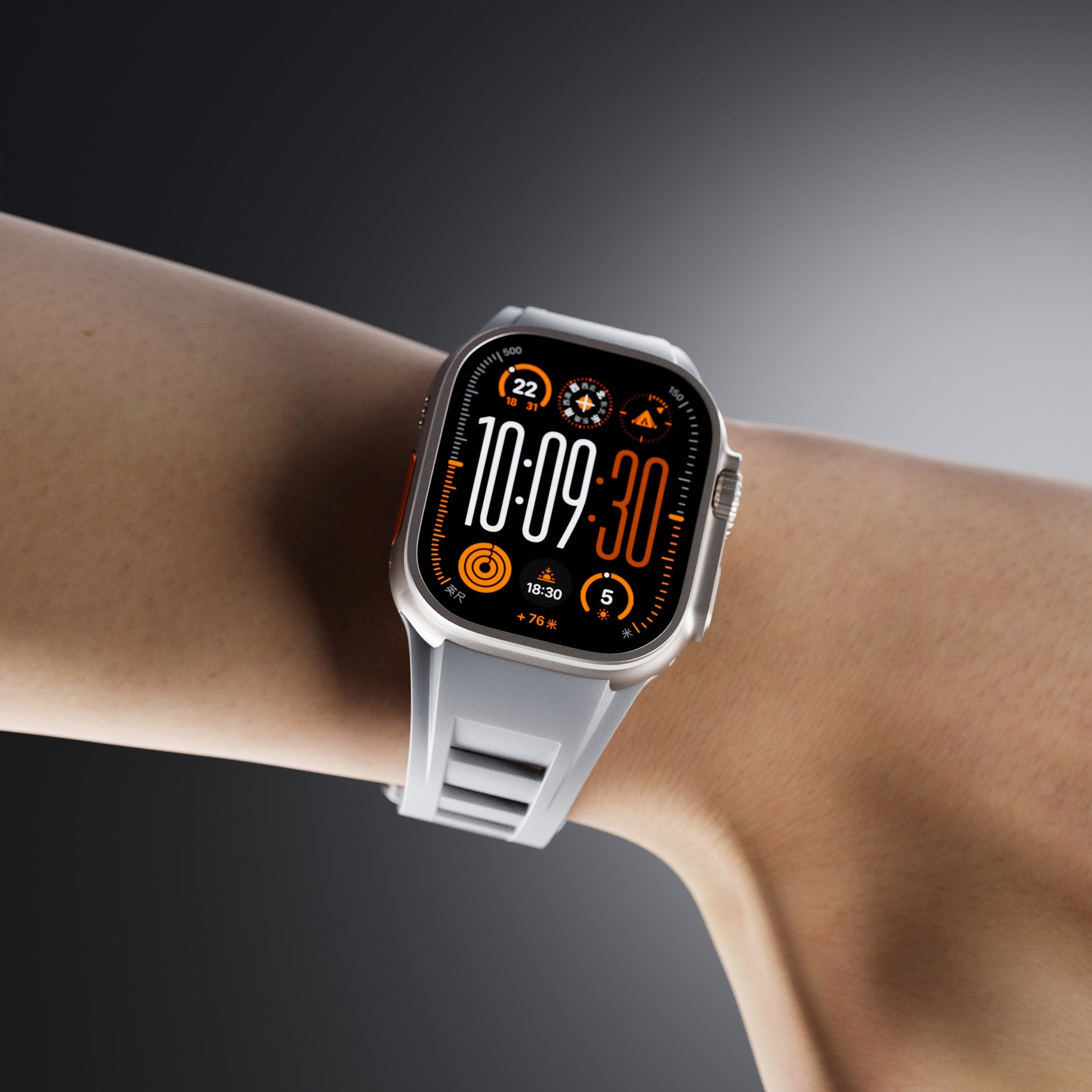 Grey Luxury Richard Miller Sports Bands By Shopyholy Comaptible For iWatch