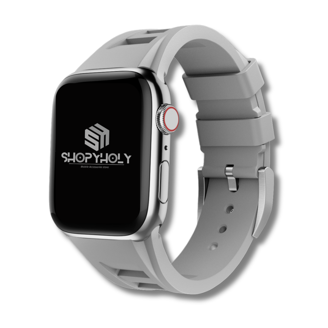 Grey Luxury Richard Miller Sports Bands By Shopyholy Comaptible For iWatch