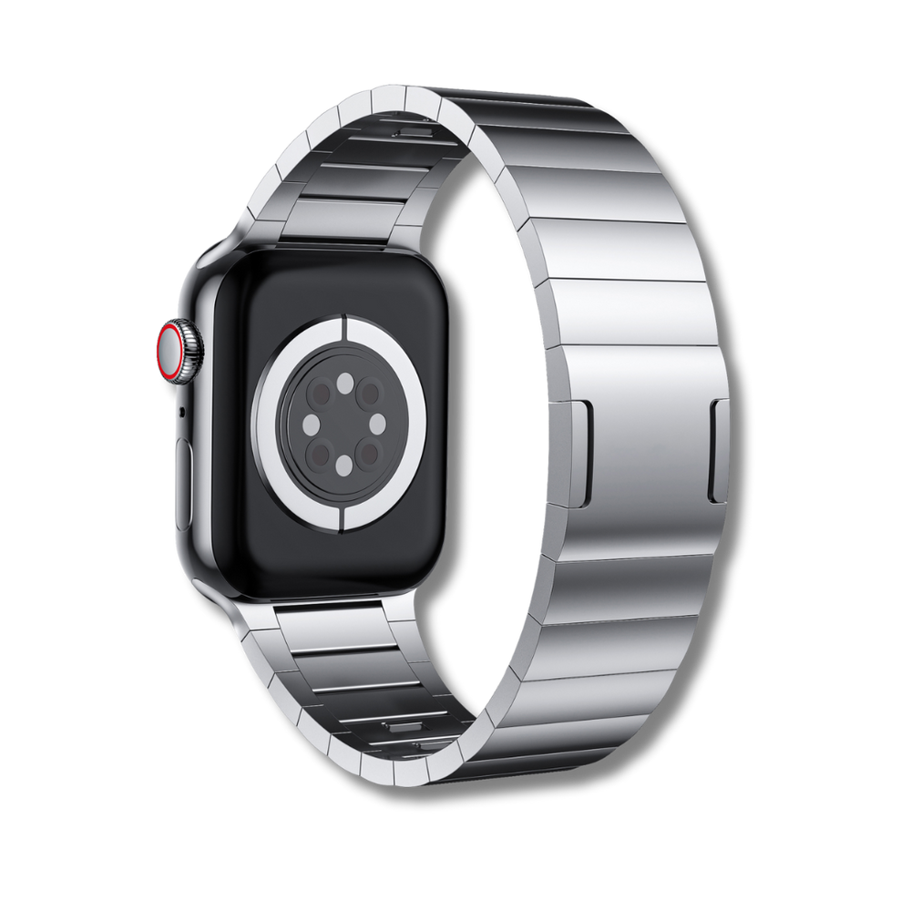 Silver Magnetic Lock Straps By Shopyholy For iWatch