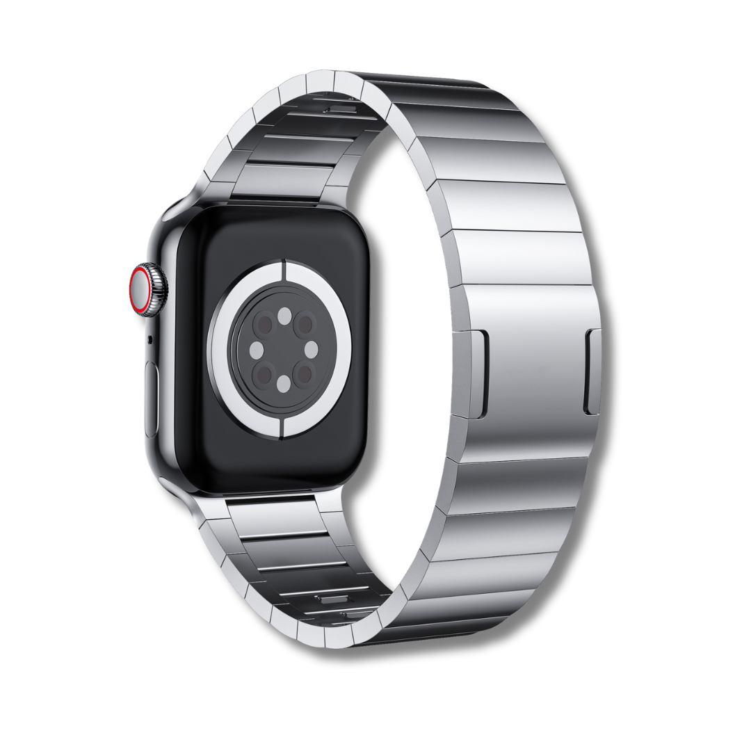 Silver Magnetic Lock Straps By Shopyholy For iWatch