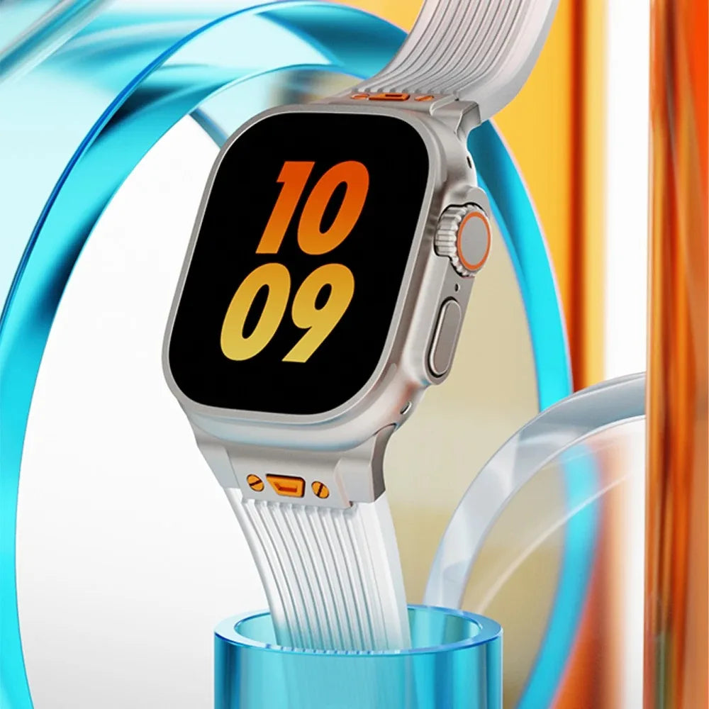 Transparent Luxury Hublot Style Band By Shopyholy Compatible For Apple Watch