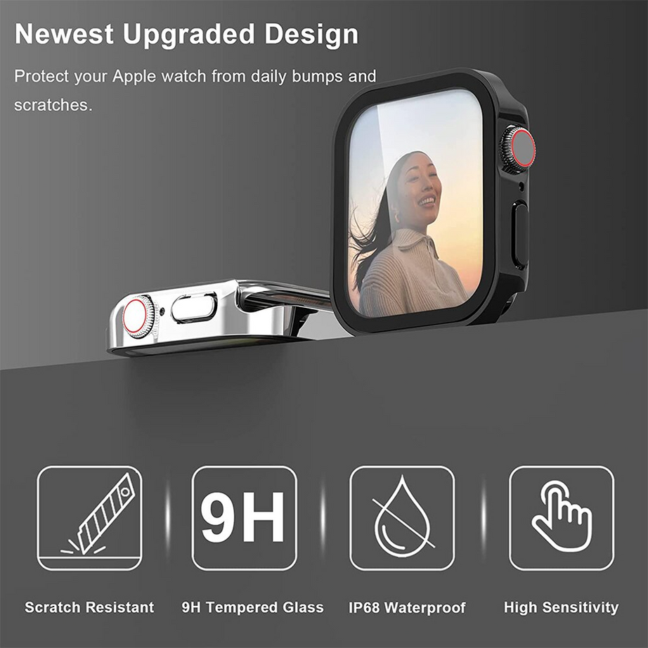 Premium Waterproof Pc Protective Case By Shopyholy Comaptible For iWatch