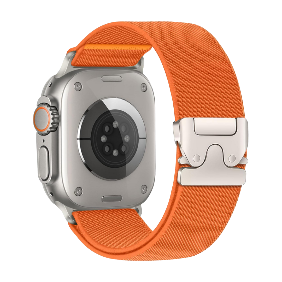 Orange Premium Nylon Paracode Sports Bands By Shopyholy Compatible For Apple Watch