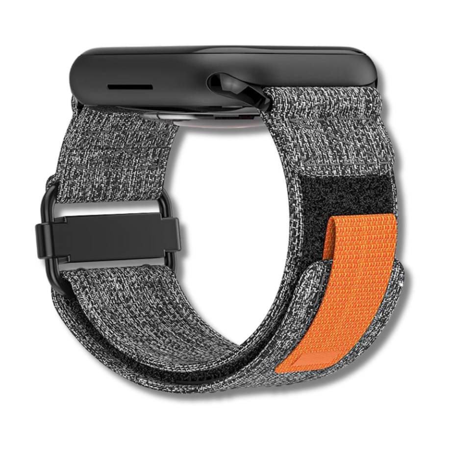 Black Grey Canvas Sports Bands By Shopyholy Compatible For iWatch