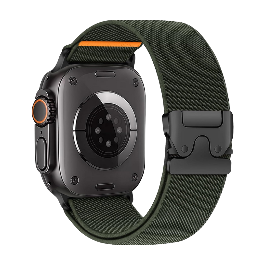 Dark Green Premium Nylon Paracode Sports Bands By Shopyholy Compatible For Apple Watch