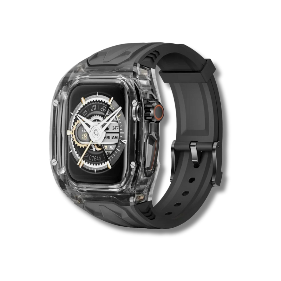 Black Luxury Transparent Case by Shopyholy  Compatible for Apple Watch