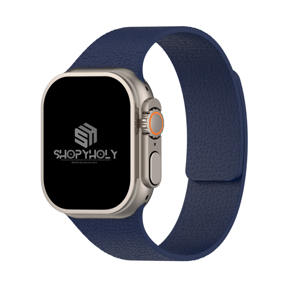 Midnight Blue Premium Skin Friendly Magnetic Loop By Shopyholy Comaptible For Apple Watch
