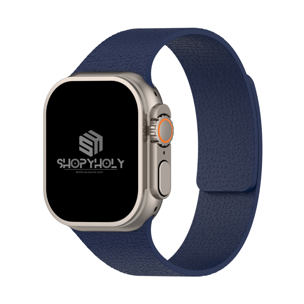 Midnight Blue Premium Skin Friendly Magnetic Loop By Shopyholy Comaptible For Apple Watch
