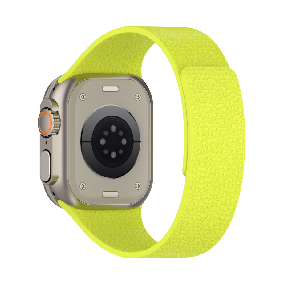 Neon Green Premium Skin Friendly Magnetic Loop By Shopyholy Comaptible For Apple Watch