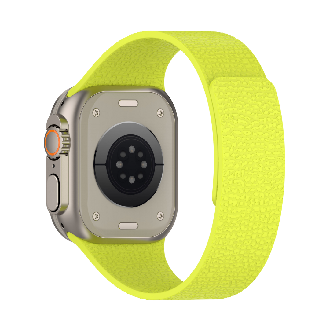 Neon Green Premium Skin Friendly Magnetic Loop By Shopyholy Comaptible For Apple Watch