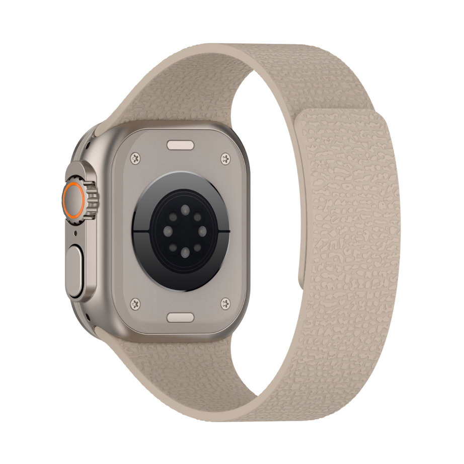 Brown Premium Skin Friendly Magnetic Loop By Shopyholy Comaptible For Apple Watch