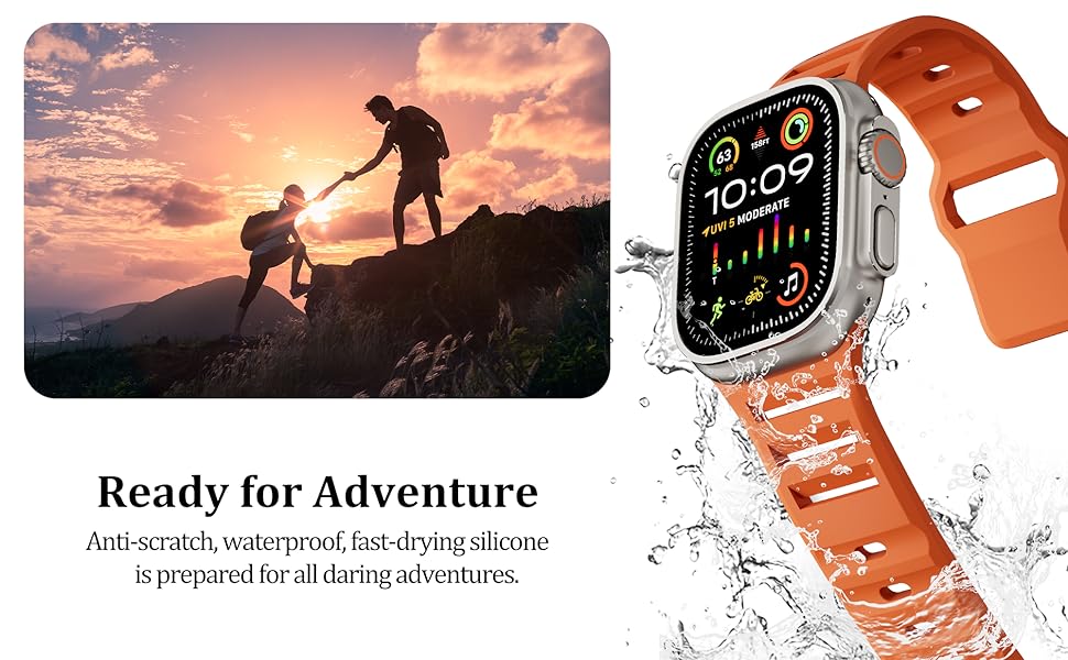 Premium Ultra Silicone Sports Bands By Shopyholy Compatible For Apple Watch