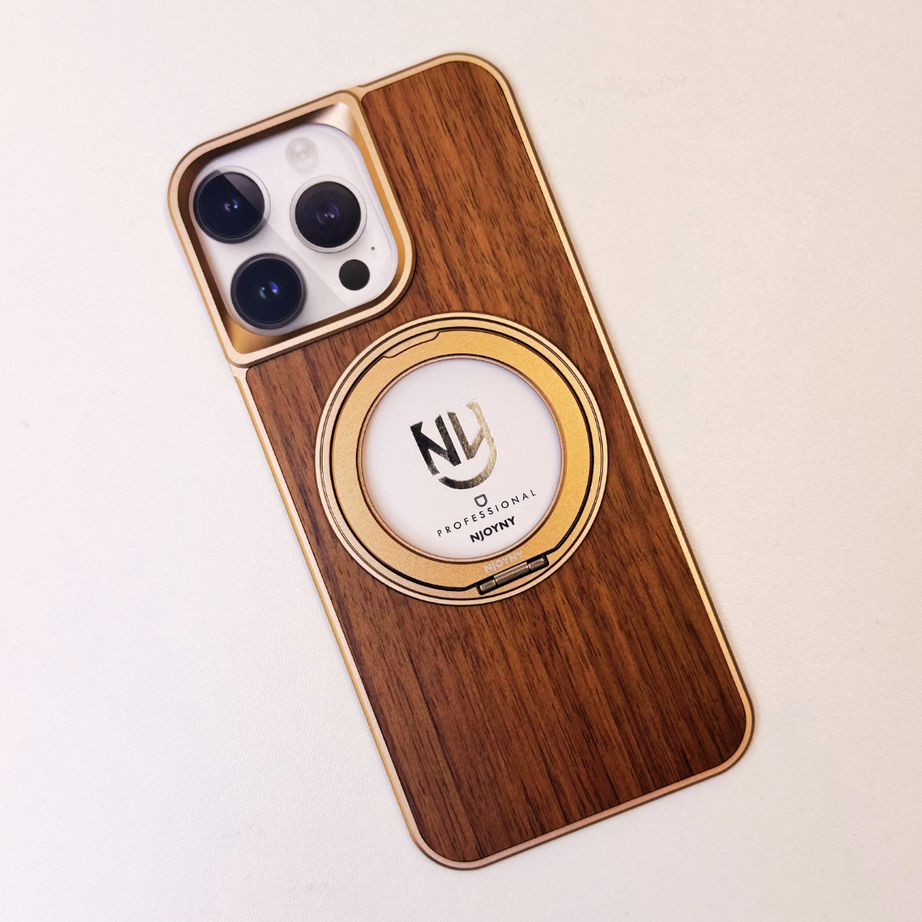 Luxury Wooden Feath Back Panel Case By Shopyholy Compatible For iPhone