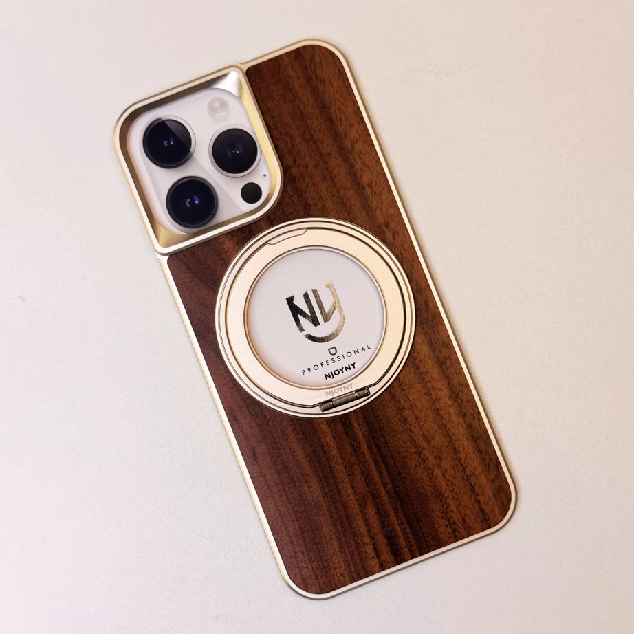 Luxury Wooden Feath Back Panel Case By Shopyholy Compatible For iPhone