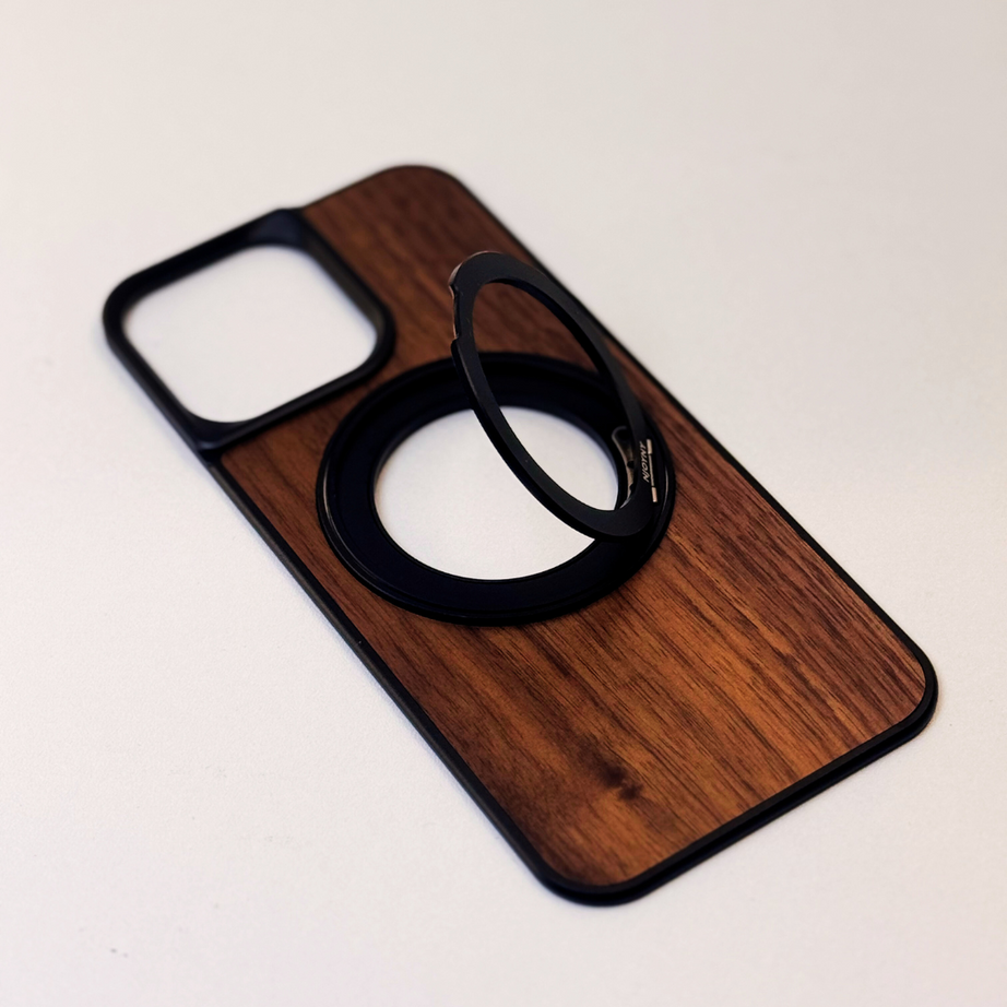 Luxury Wooden Feath Back Panel Case By Shopyholy Compatible For iPhone