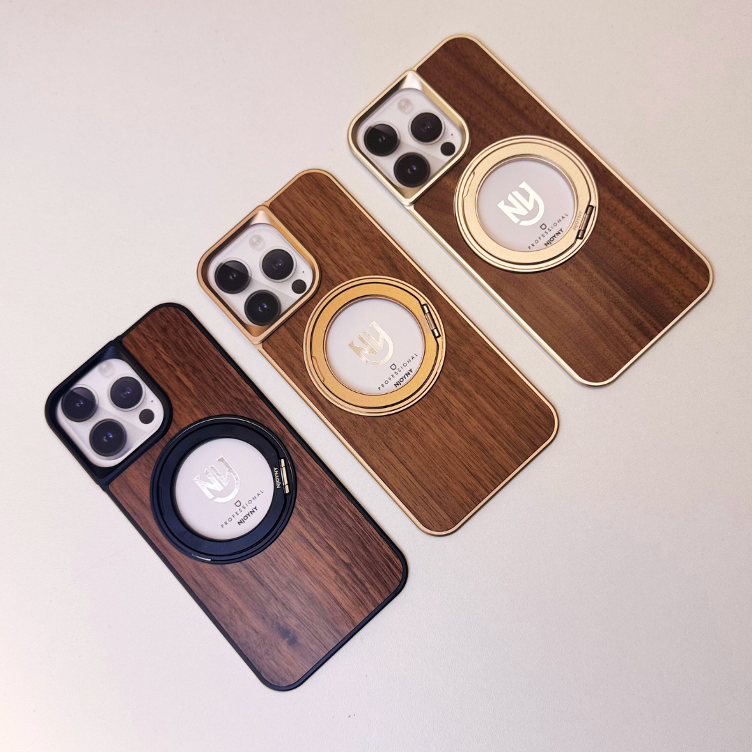 Luxury Wooden Feath Back Panel Case By Shopyholy Compatible For iPhone