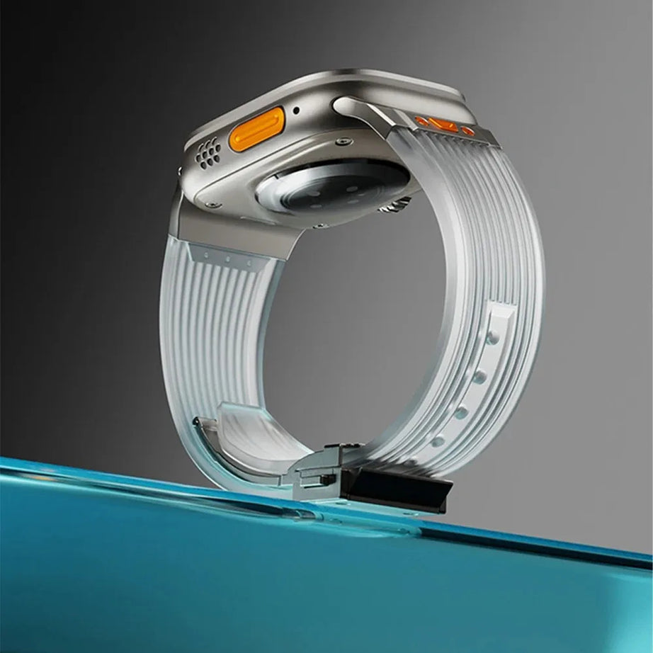 Transparent Luxury Hublot Style Band By Shopyholy Compatible For Apple Watch