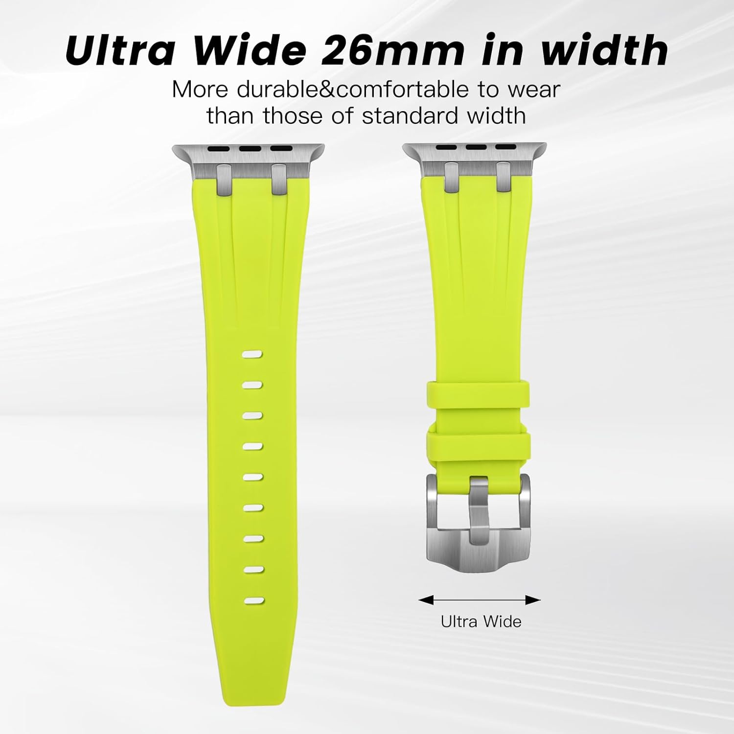 Neon Green Luxury G-Shock Edition Sports Bands By Shopyholy Comaptible For iWatch