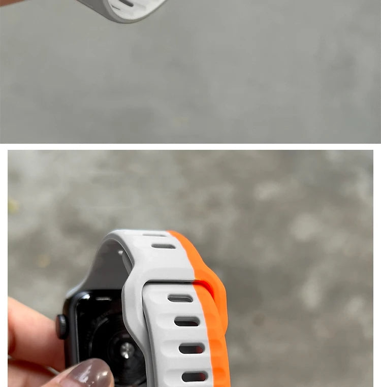 Ultra Strike Premium Silicone Sports Bands By Shopyholy Compatible For iWatch