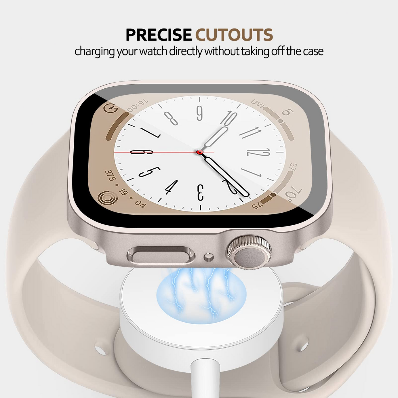 Premium Waterproof Pc Protective Case By Shopyholy Comaptible For iWatch