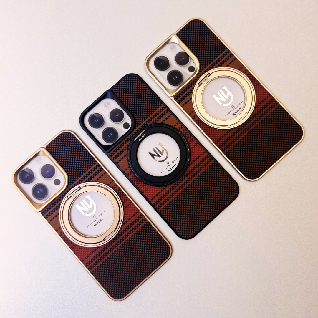 Luxury Kevlar Fiber Feath Back Panel Case By Shopyholy Compatible For iPhone