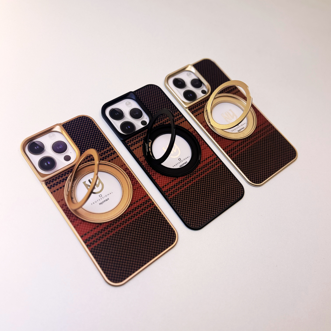 Luxury Kevlar Fiber Feath Back Panel Case By Shopyholy Compatible For iPhone