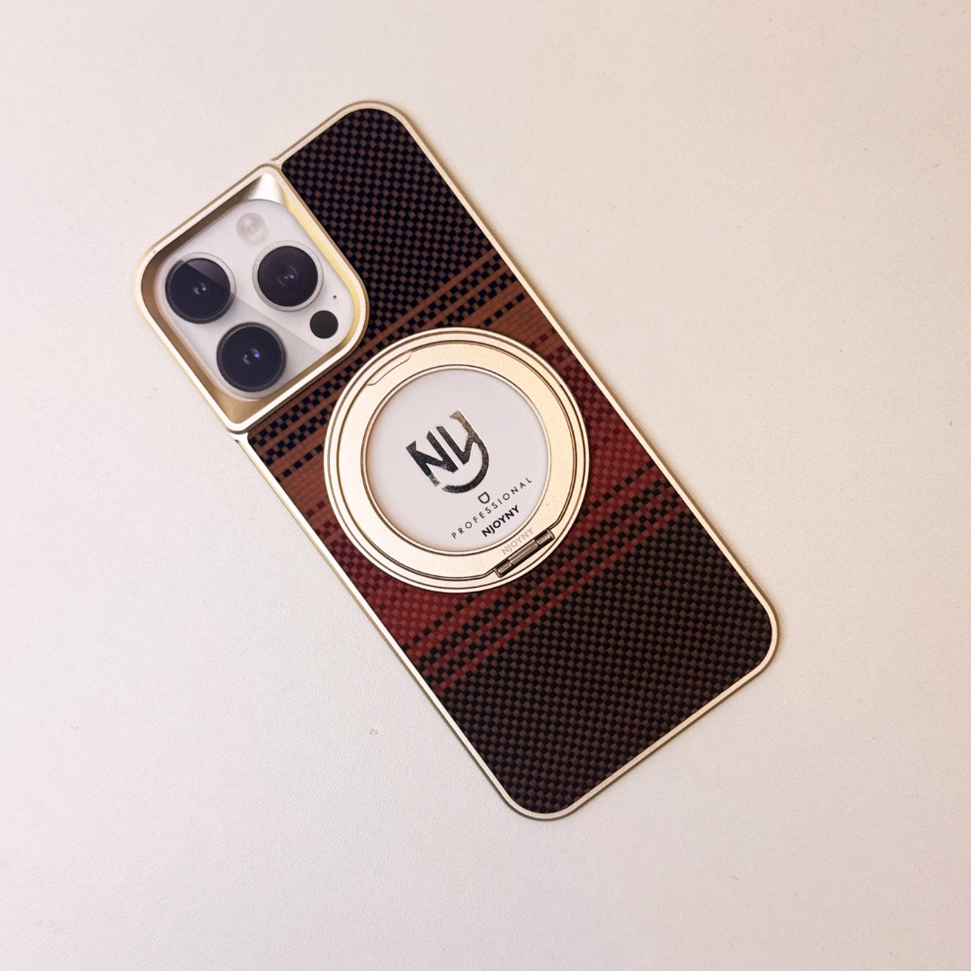 Luxury Kevlar Fiber Feath Back Panel Case By Shopyholy Compatible For iPhone