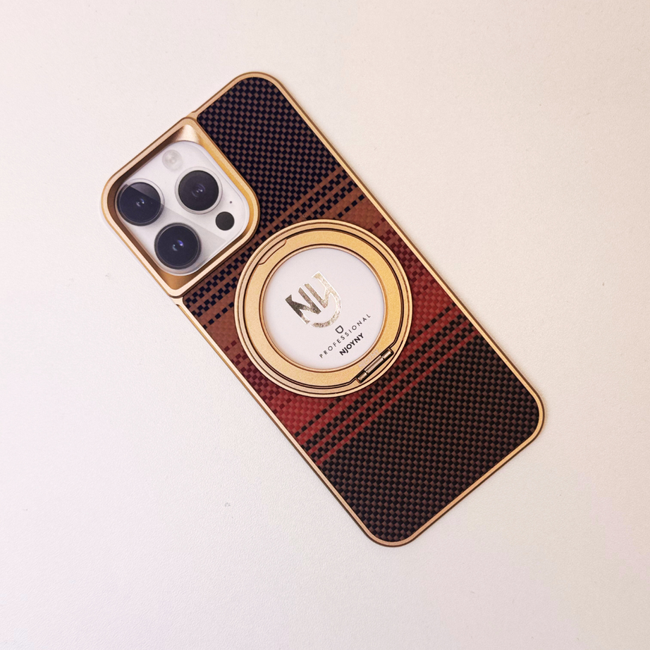 Luxury Kevlar Fiber Feath Back Panel Case By Shopyholy Compatible For iPhone