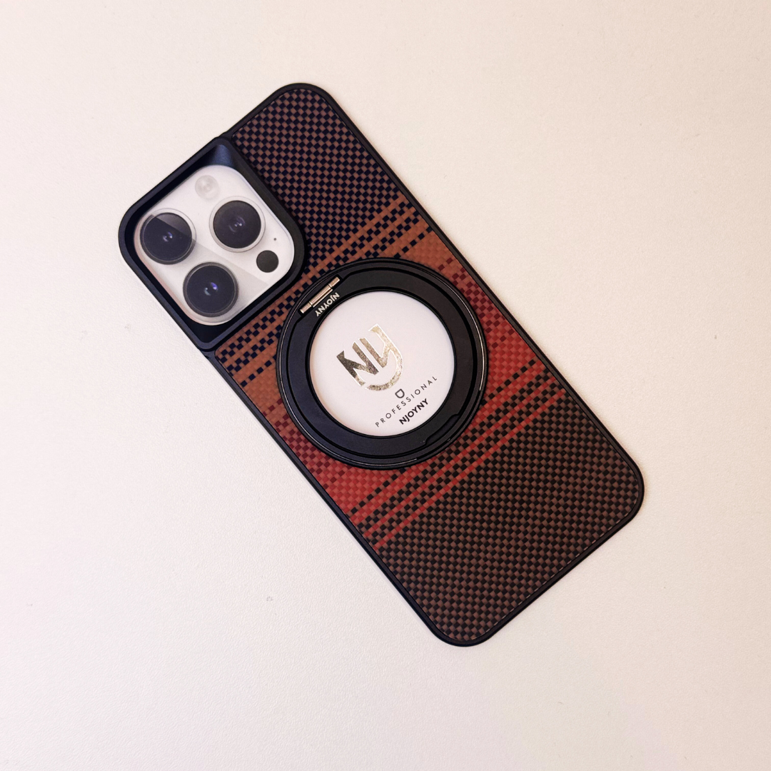 Luxury Kevlar Fiber Feath Back Panel Case By Shopyholy Compatible For iPhone