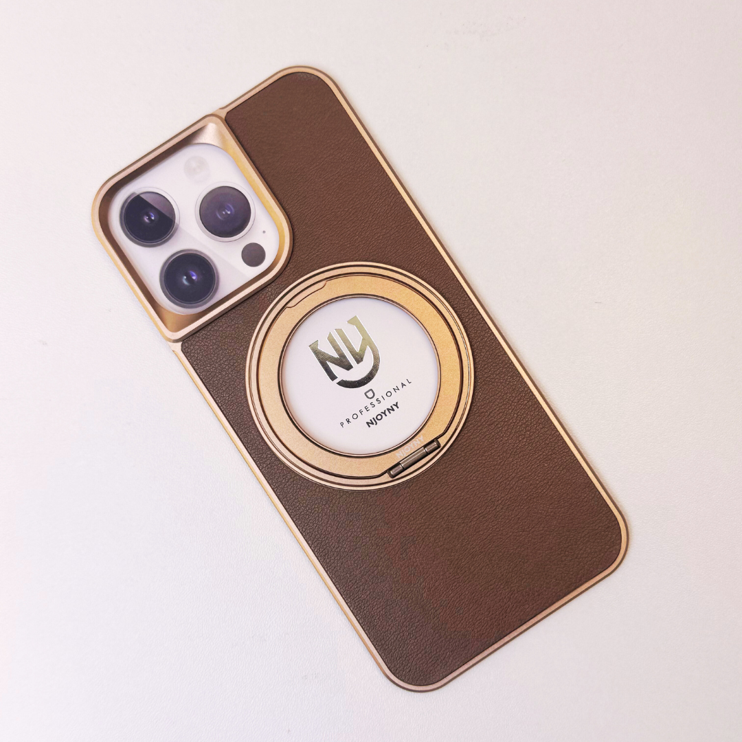 Luxury Leather Feath Back Panel Case By Shopyholy Compatible For iPhone