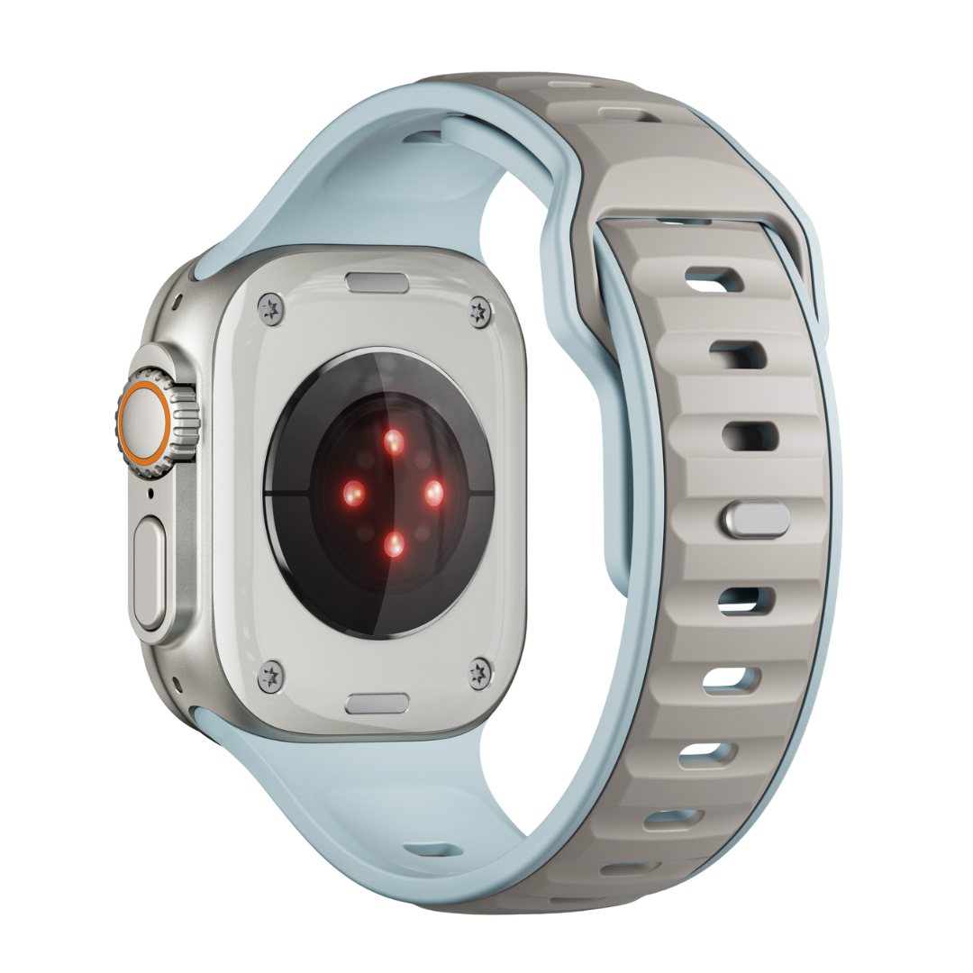 Blue Coffee Premium Aspro Silicone Sports Bands By Shopyholy Compatible For Apple Watch