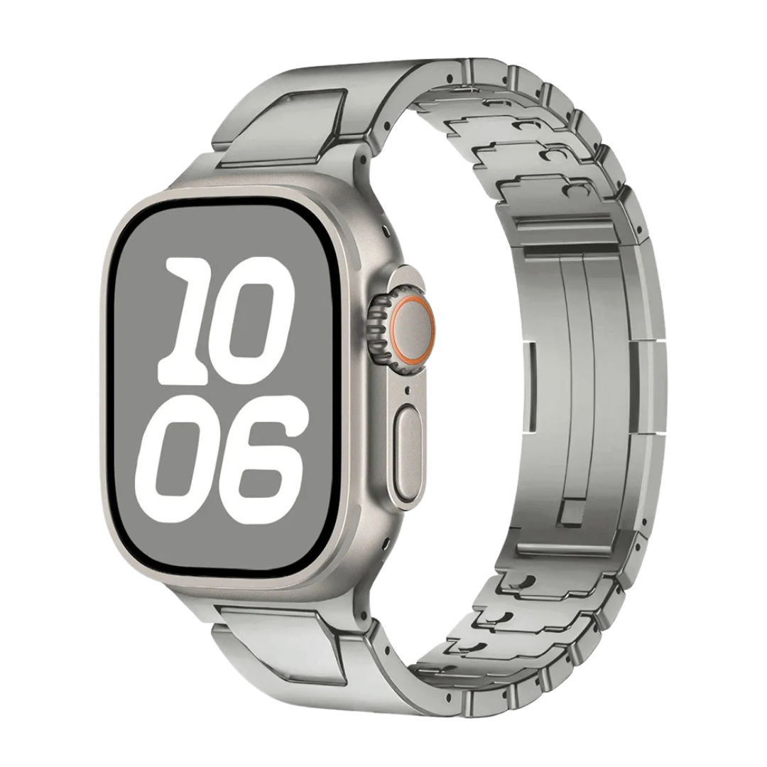 Titanium Luxury Quilk Release Band By Shopyholy Compatible For Appe Watch