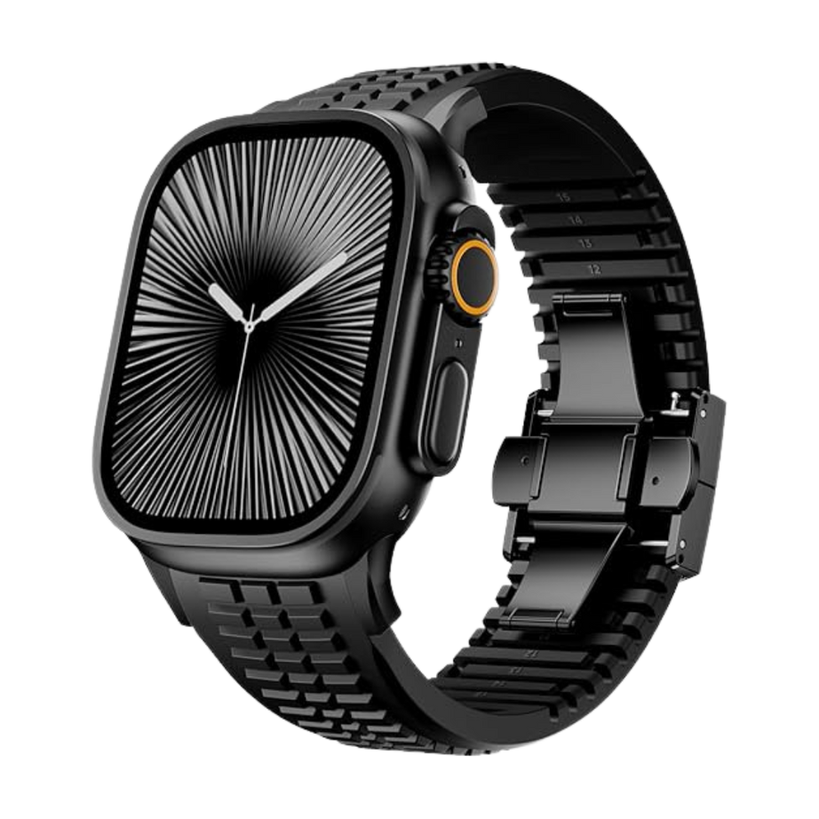 Full Black Luxury Paladin Sports Bands By Shopyholy Compatible For Apple Watch