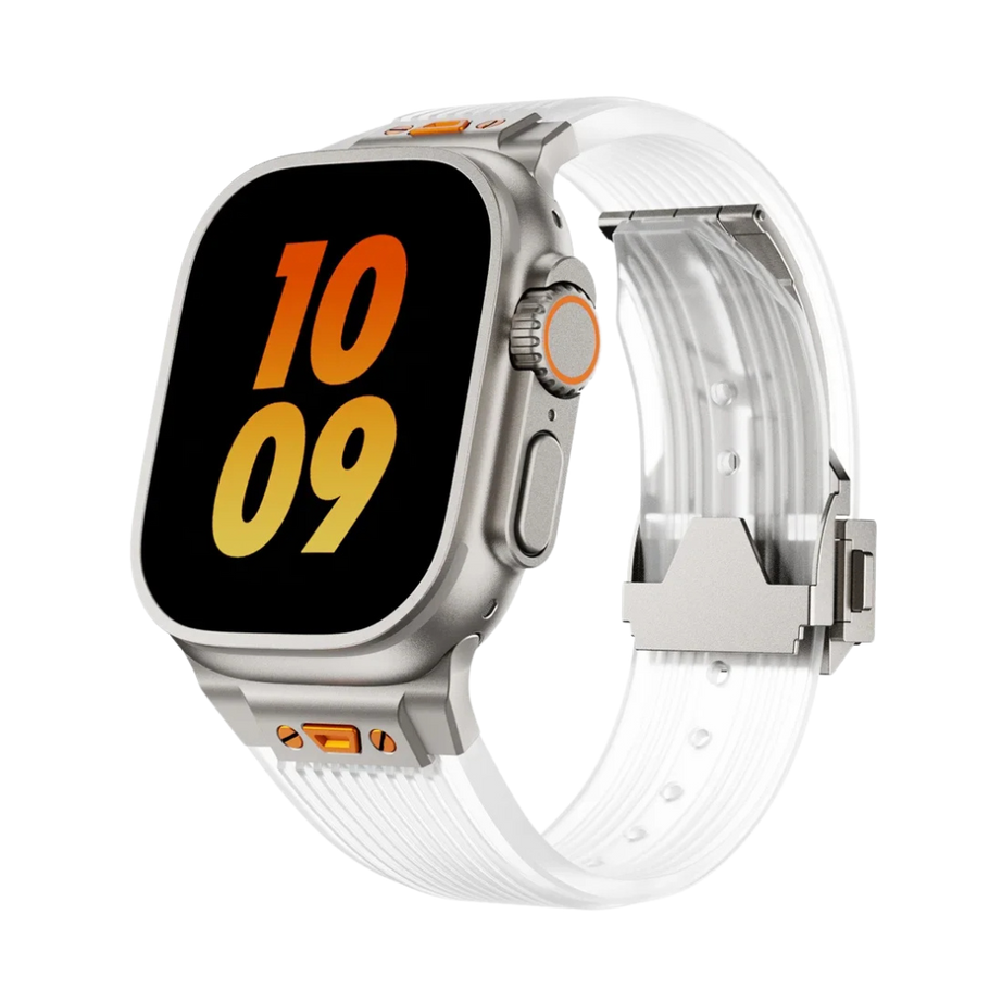 Transparent Luxury Hublot Style Band By Shopyholy Compatible For Apple Watch