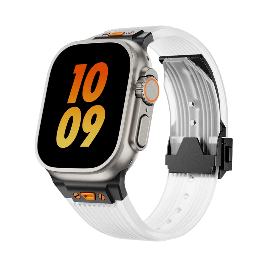 Transparent B Luxury Hublot Style Band By Shopyholy Compatible For Apple Watch