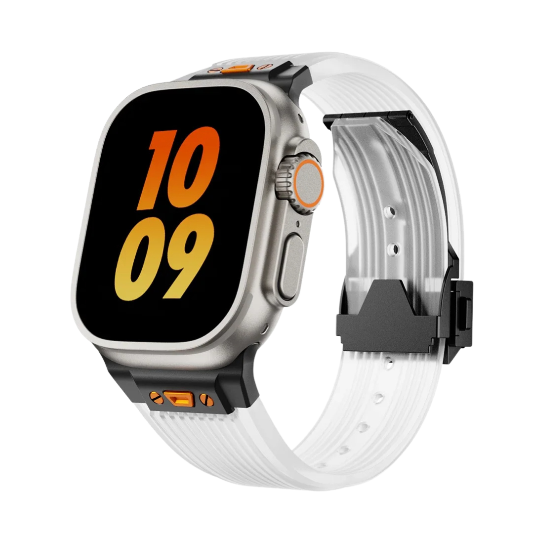 Transparent B Luxury Hublot Style Band By Shopyholy Compatible For Apple Watch