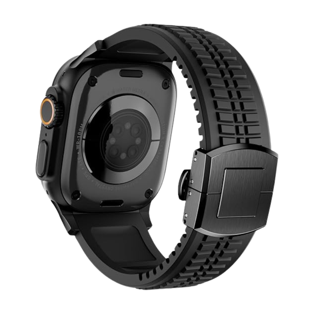 Full Black Luxury Paladin Sports Bands By Shopyholy Compatible For Apple Watch