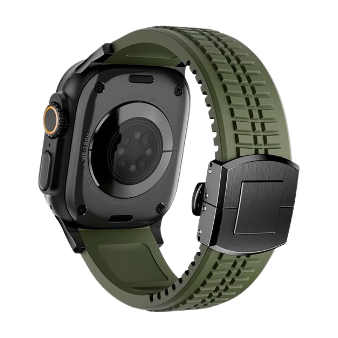 Army Green B Luxury Paladin Sports Bands By Shopyholy Compatible For Apple Watch