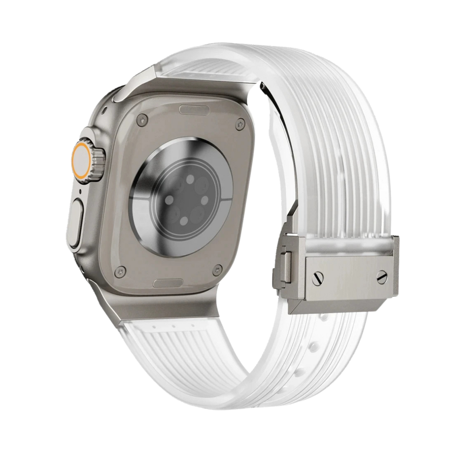 Transparent Luxury Hublot Style Band By Shopyholy Compatible For Apple Watch