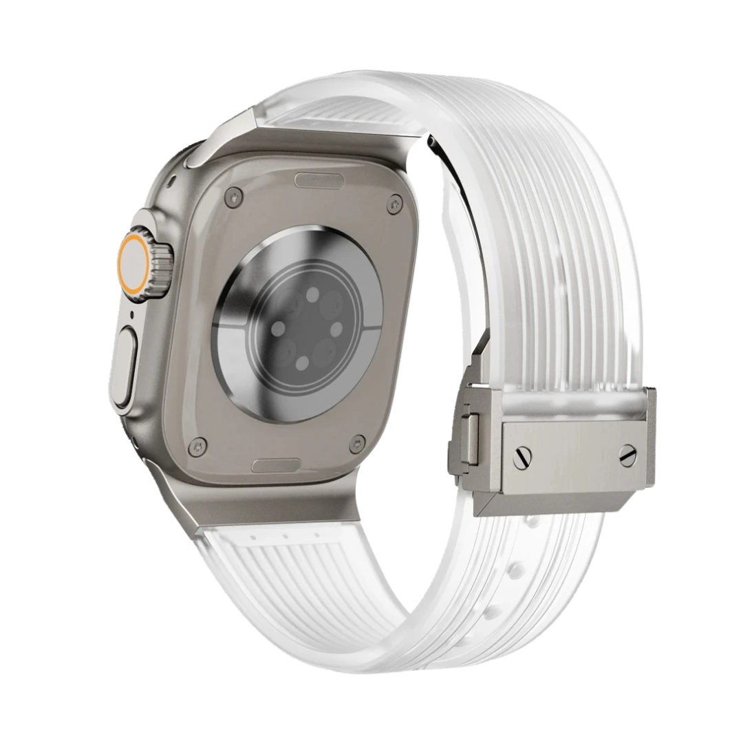 Transparent Luxury Hublot Style Band By Shopyholy Compatible For Apple Watch